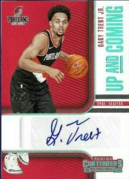 Gary Trent Jr. 2018-19 Panini Contenders Auto #d 1/1 RC Up And Coming Raptors