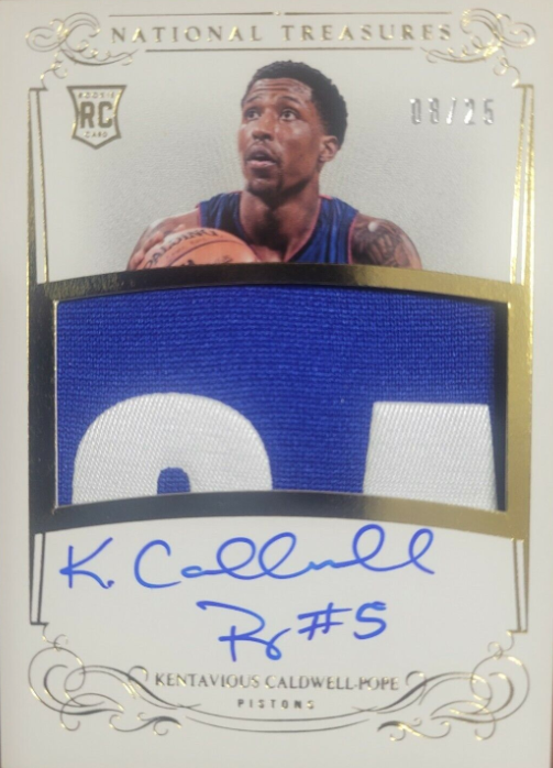 Kentavious Caldwell-Pope 2013-14 National Treasures Rookie Patch Auto RC