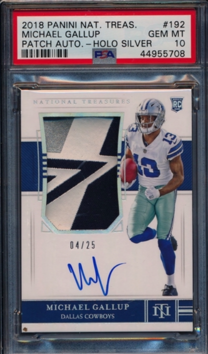 Michael Gallup 2018 National Treasures RPA Auto RC /25