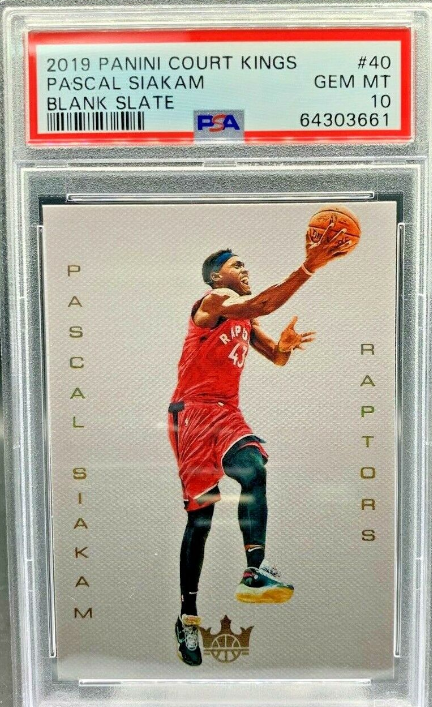 Pascal Siakam Raptors PSA 10 Gem MT 2019 Court Kings Blank Slate SSP POP 3 #40