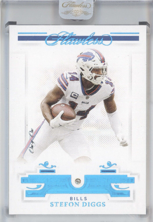 Stefon Diggs 2021 Panini Flawless Football #40 PLATINUM DIAMOND GEM 1/1 BILLS