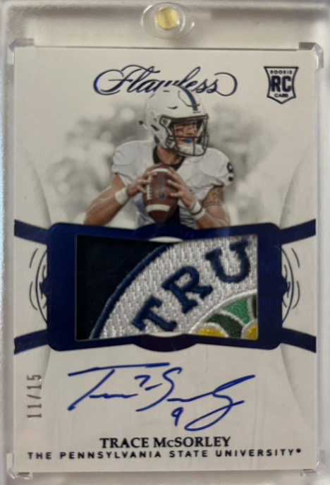 Trace McSorley 2019 Flawless Collegiate Sapphire Citrus Bowl RPA RC AUTO # 11/15