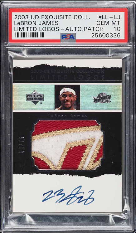 2003 Exquisite Collection Limited Logos Lebron James Rc Patch Auto