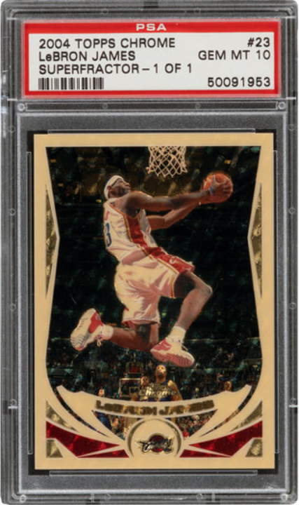 2004 Topps Chrome Lebron James (Superfractor) Rookie Card