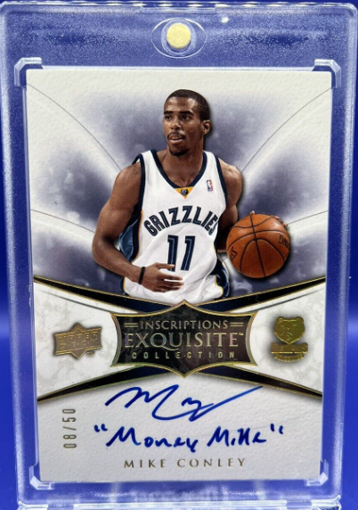 2008-09 Upper Deck Inscriptions Mike Conley On Card Auto