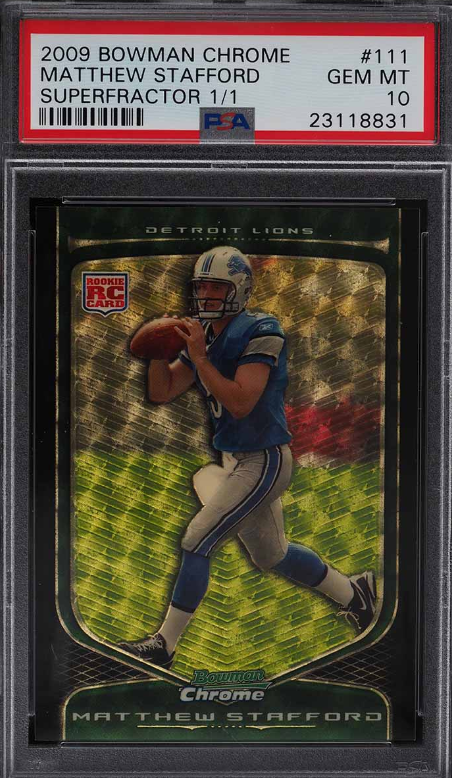 Most Valuable Matthew Stafford Football Cards