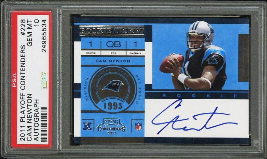 2011 Playoff Contenders Cam Newton ROOKIE RC AUTO