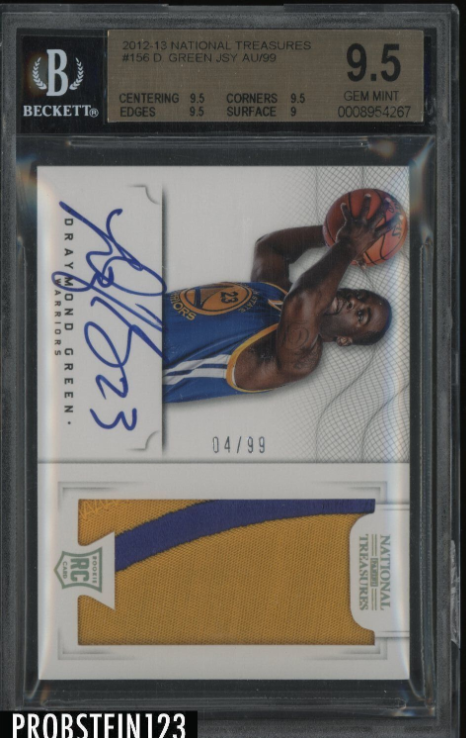 2012-13 National Treasures Draymond Green RPA RC Patch