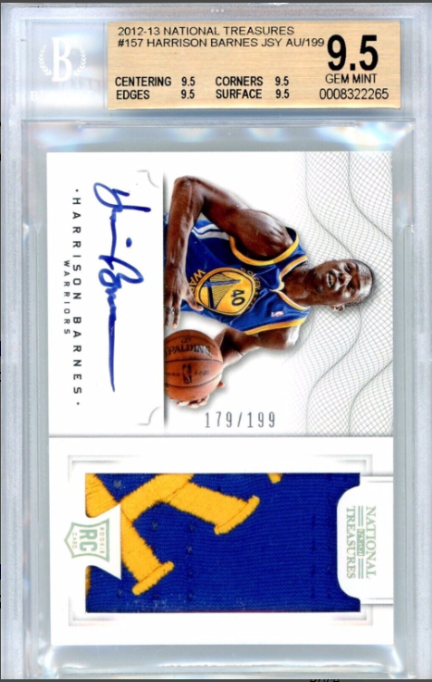 2012-13 Panini National Treasures Harrison Barnes Rookie