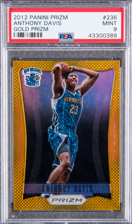 2012-13 Panini Prizm Gold Prizm Anthony Davis Rookie Card 