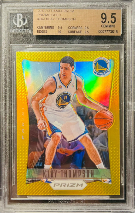 2012-13 Panini Prizm Klay Thompson Prizm Gold Rookie Rc