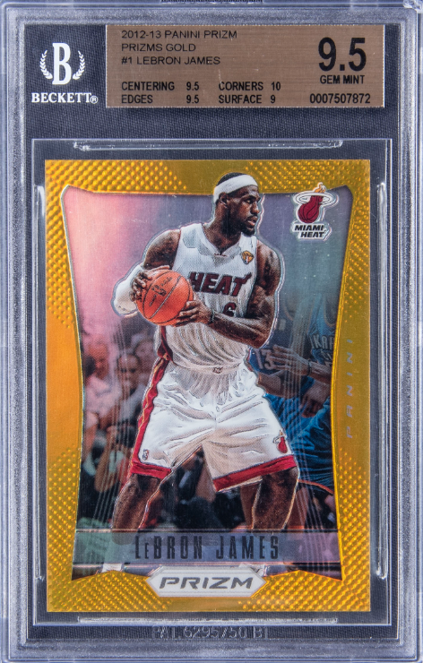 2012-13 Panini Prizms Gold LeBron James Rookie Card