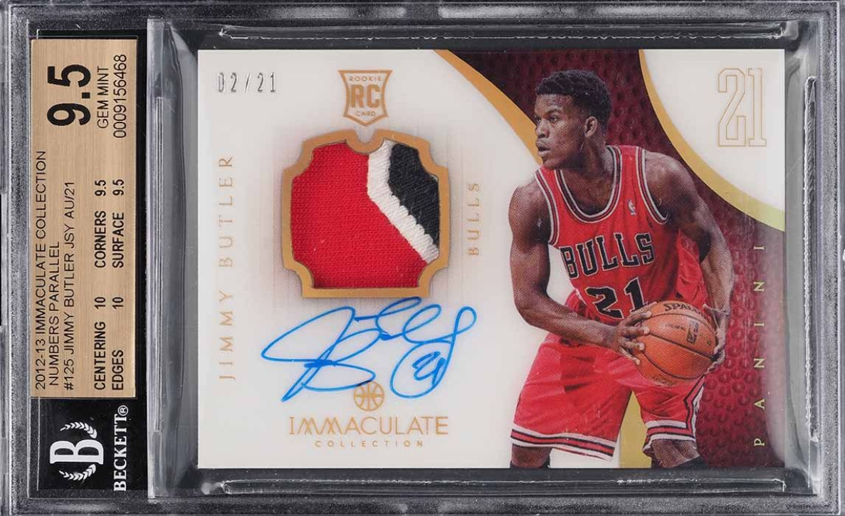 2012 Immaculate Collection Numbers Jimmy Butler Rookie Patch Auto