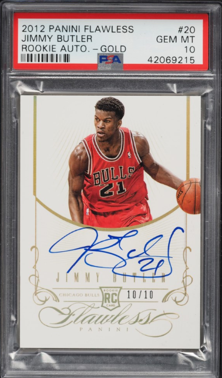 2012 Panini Flawless Gold Jimmy Butler ROOKIE AUTO