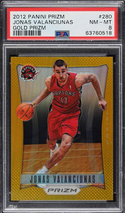 2012 Panini Prizm Gold Prizms Jonas Valanciunas ROOKIE