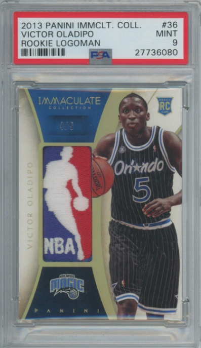 2013-14 Panini Immaculate Logoman Victor Oladipo Jersey Logo Patch Rc