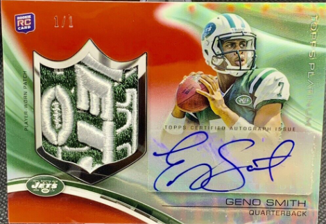 2013 Team Logo Jersey Patch Geno Rookie Signed Autograph Smith Auto 