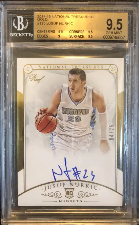 2014-15 National Treasures GOLD Jusuf Nurkic RC