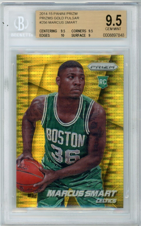 2014-15 Panini Prizm Marcus Smart Gold Pulsar Prizm RC