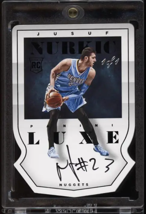2014 Panini Luxe Die-Cut Jusuf Nurkic ROOKIE RC AUTO 1/1