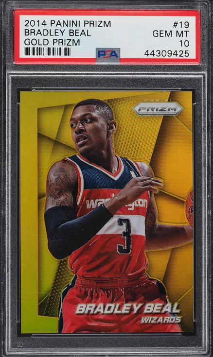 2014 Panini Prizm Bradley Beal Gold Prizm Rookie Card