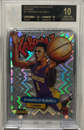 2015-16 D'Angelo Russell Panini Excalibur KABOOM RC Black Label