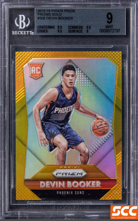 2015-16 Panini Prizm Gold Prizm Devin Booker Rookie Card