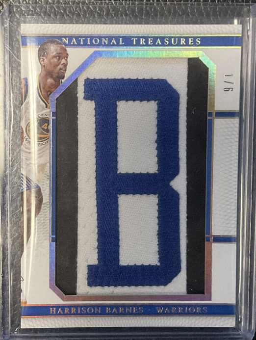 2015 National Treasures Harrison Barnes NBA Finals Nameplates Patch