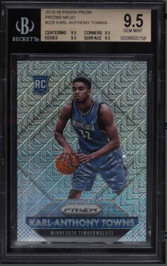 2015 Panini Prizm Mojo Prizms Karl-Anthony Towns ROOKIE RC