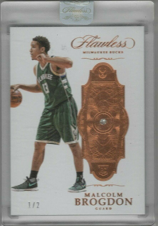 2016-17 Flawless Fotl Bronze Diamond Malcolm Brogdon Rookie Card