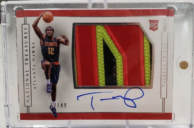 2016-17 National Treasures Rookie Patch Auto /49 Taurean Prince