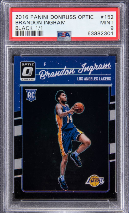 2016-17 Panini Donruss Optic Black Brandon Ingram Rookie Card