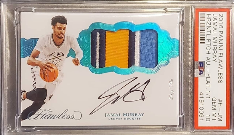 2016 Flawless Rookie Jersey Patch 1/1 RPA Jamal Murray RC