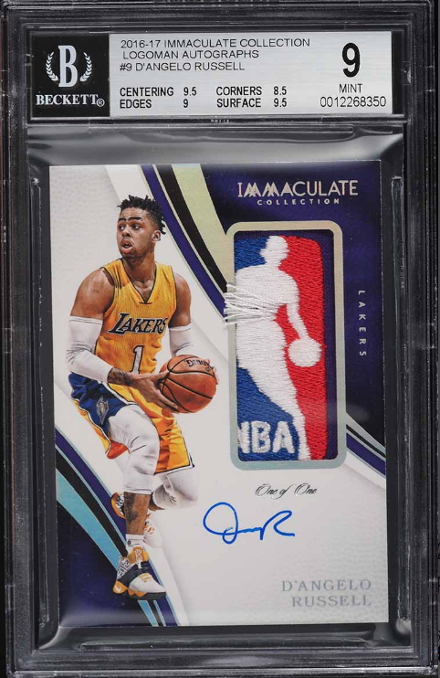 2016 Immaculate Collection D’Angelo Russell Logoman Patch Auto 1/1