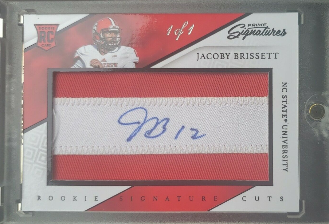 2016 Jacoby Brissett Prime Signatures Rc Cuts Autograph Patch