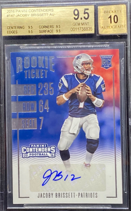 2016 Panini Contenders Jacoby Brissett RC Rookie Auto