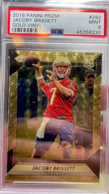 2016 Panini Prizm Gold Vinyl Jacoby Brissett RC /5 PSA Card