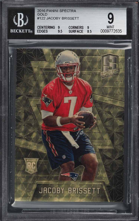 2016 Panini Spectra Gold Vinyl Jacoby Brissett ROOKIE RC