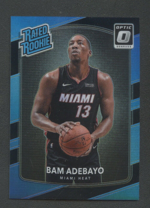 2017-18 Donruss Optic Black Prizm Bam Adebayo Miami Heat RC Rookie 1/1