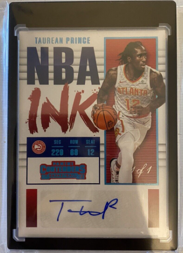 2017-18 Panini Contenders Nba Ink Taurean Prince Auto 1/1 HAWKS