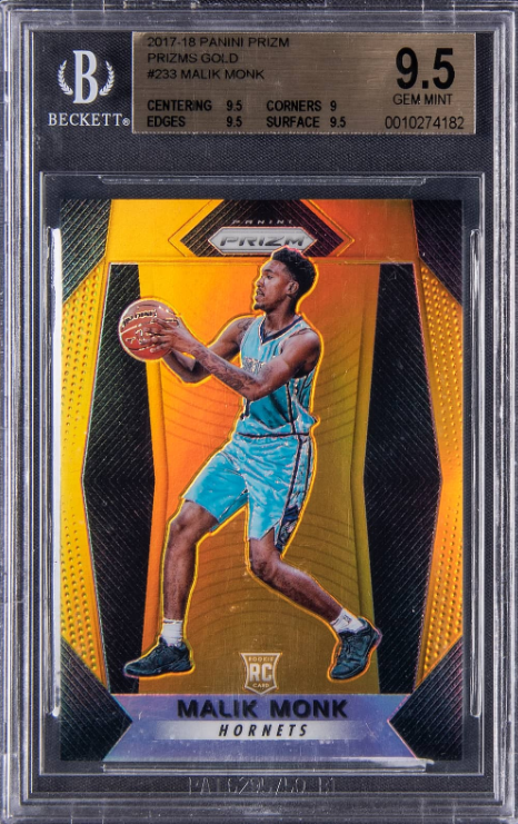 2017-18 Panini Prizm Gold  Malik Monk Rookie Card