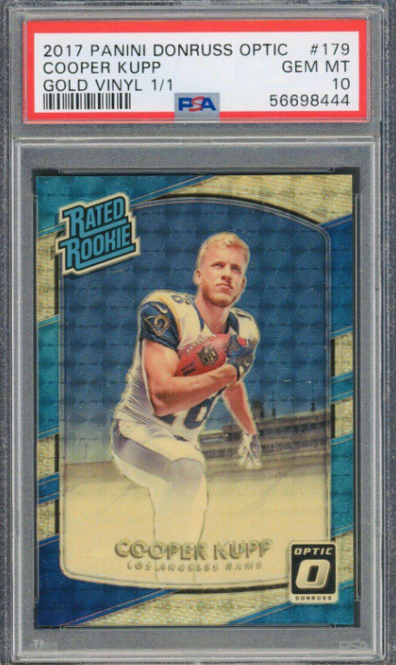 2017 Donruss Optic Cooper Kupp Rated Rookie #179 Gold Vinyl 1/1 PSA 10 Rookie RC