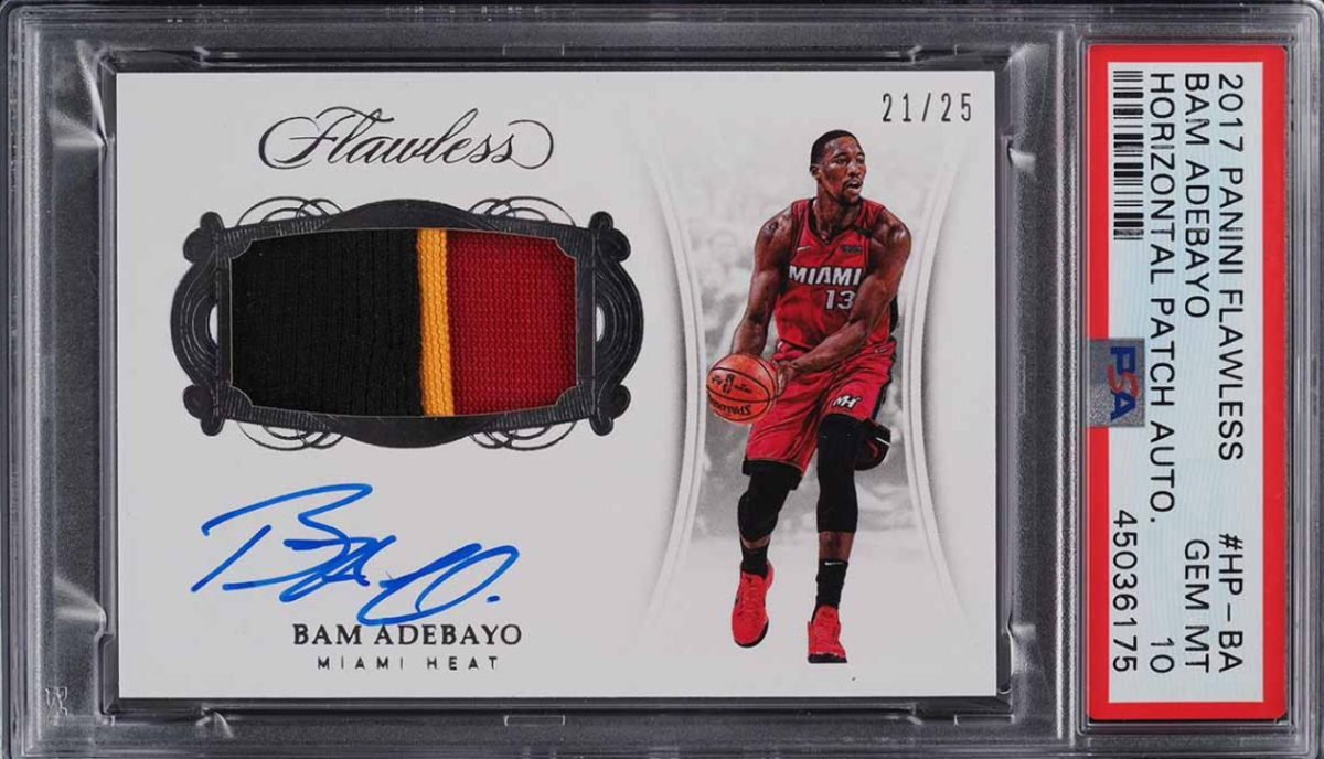 2017 Panini Flawless Horizontal Bam Adebayo RC PATCH AUTO