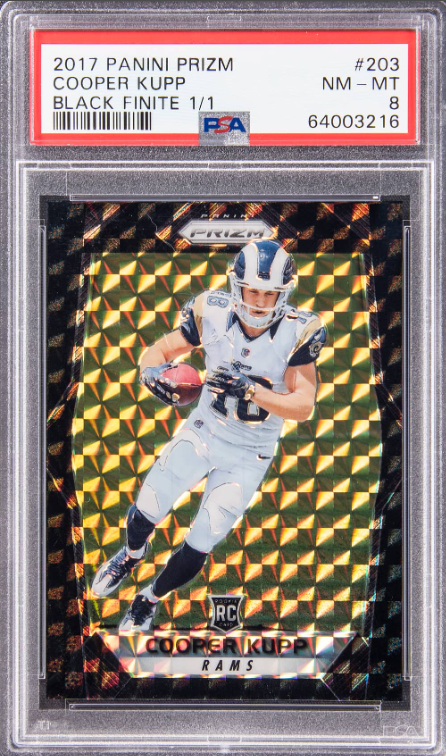 2017 Panini Prizm Black Finite Prizm Cooper Kupp Rookie Card