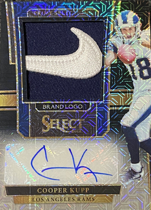 2017 Select Cooper Kupp RC 1/1 Nike Swoosh Logo One of One Rams Auto