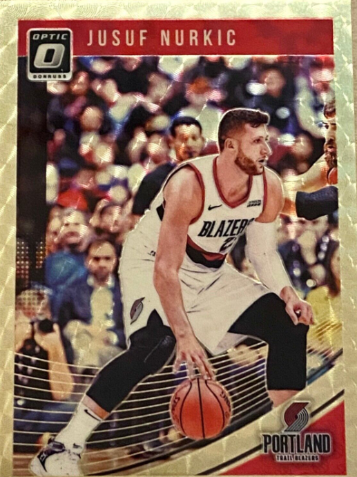 2018-19 Donruss Optic Jusuf Nurkic #41 Superfractor Gold Vinyl 1/1 One of One