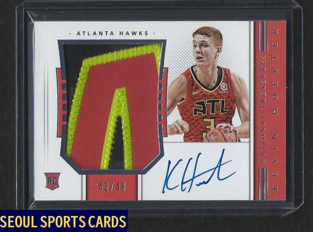 2018-19 National Treasures Kevin Huerter Rc Rpa Rookie Patch Auto Horizontal