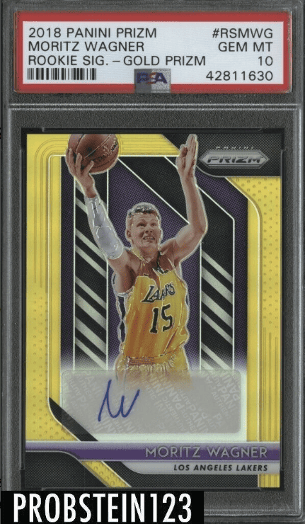 2018-19 Panini Gold Prizm Moritz Wagner RC Rookie AUTO