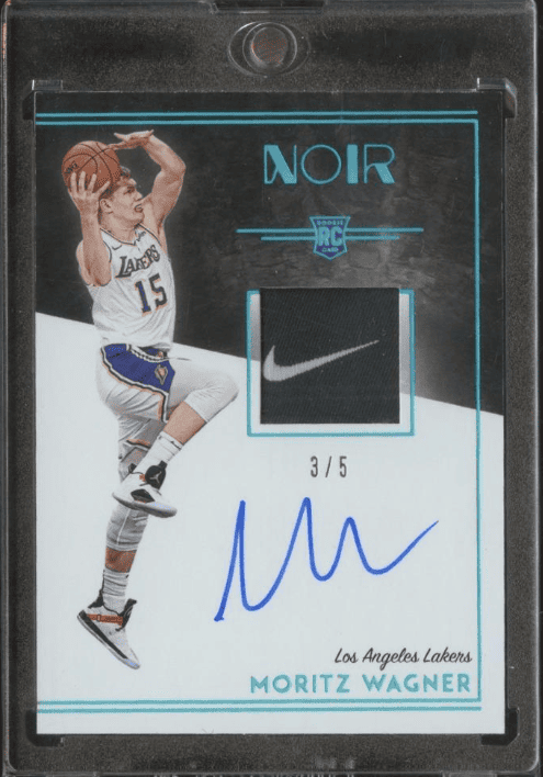 2018-19 Panini Noir Moritz Wagner Rc Rookie Patch Auto