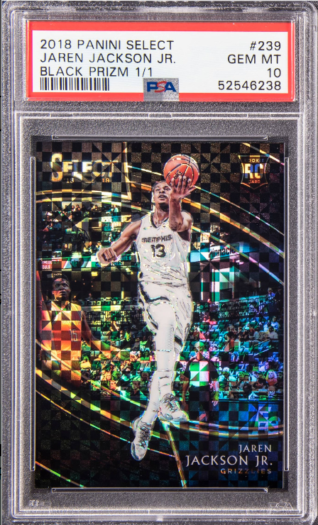 2018-19 Panini Select Courtside Jaren Jackson Jr Black Prizm RC